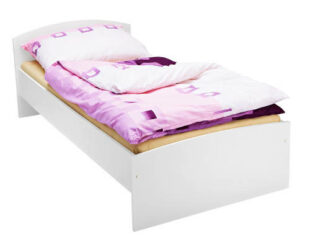 Lacná biela jednolôžková posteľ
