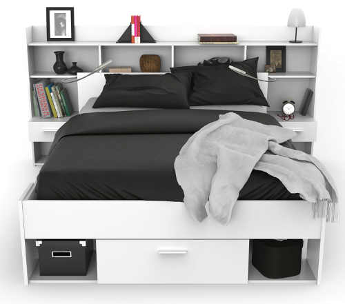 Praktická študentská posteľ s množstvom úložného priestoru