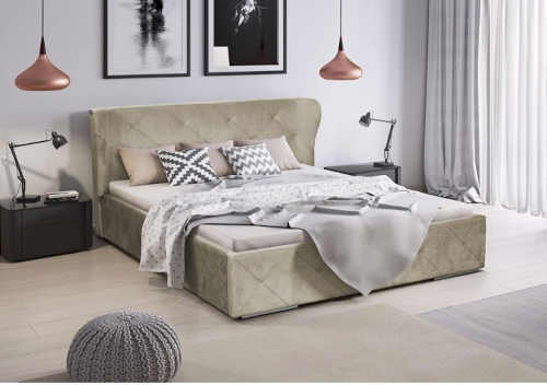 Čalúnená posteľ v 4 farebných variantoch