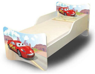 Detská posteľ Cars s farebnou potlačou