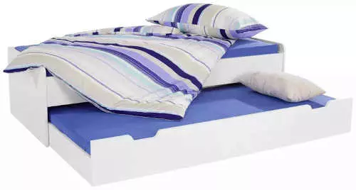 Biela maxi posteľ so zásuvkou