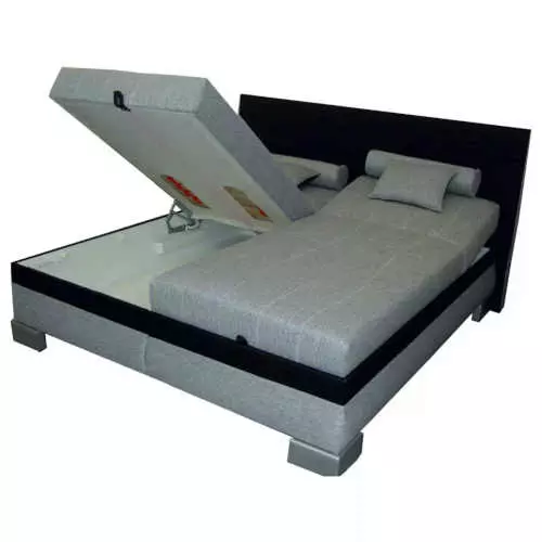 Manželská posteľ čierno-šedá