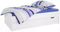 Maxi posteľ s praktickou prístelkou v bielej farbe