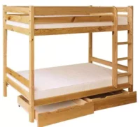 Praktická poschodová posteľ 90×200 cm pre 2 osoby za výhodnú cenu
