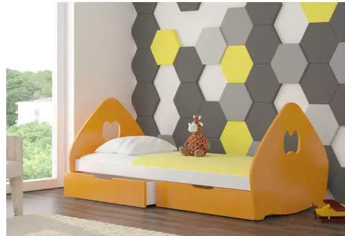 Drevená detská posteľ s úložným priestorom