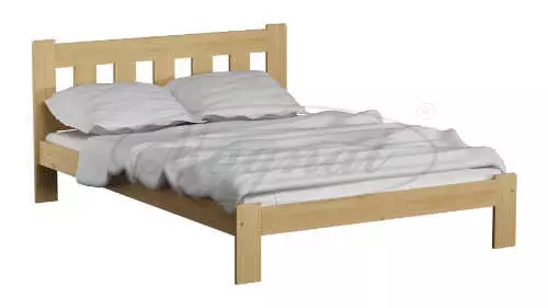 Manželská posteľ 140×200 cm z masívneho dreva v nadčasovom dizajne