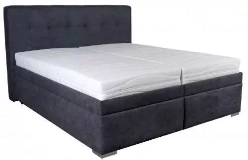 Čalúnená posteľ Trent 180×200 vrátane polohovateľného roštu a matraca