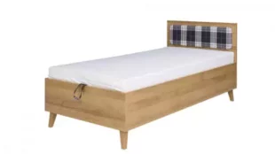 Jednolôžková posteľ 90×200 cm v modernom dekore dub zlatý