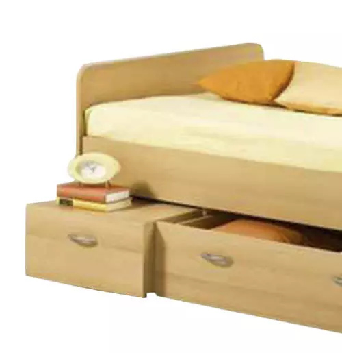 Jednolôžková posteľ s výsuvným nočným stolíkom