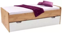 Maxi posteľ s výsuvným lôžkom vo farbe dub wotan/biela