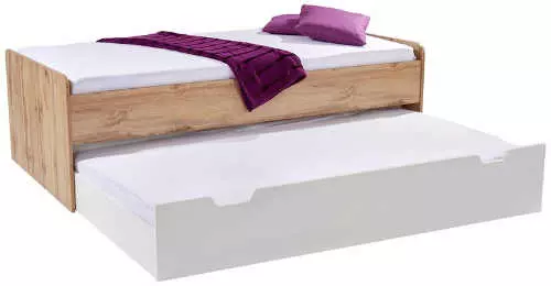 Moderná posteľ s praktickým výsuvným lôžkom