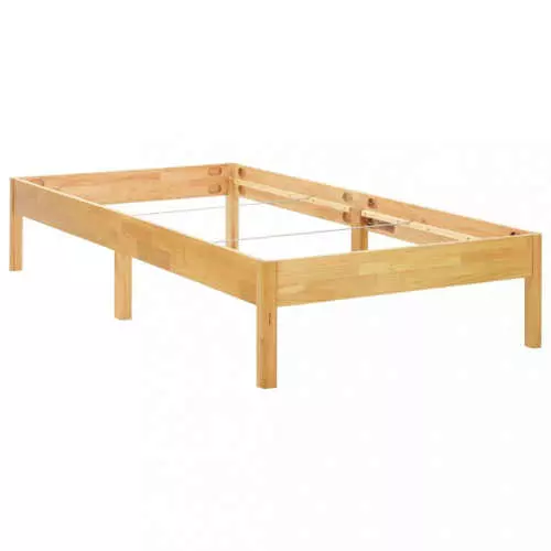 Jednoduchá posteľ z masívneho dreva