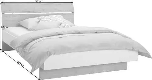 Drevená posteľ XXXlutz šírka 140cm