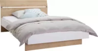 Dubová posteľ 140 x 200 cm z kompozitného dreva