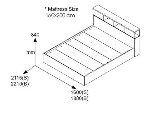 Moderná drevená manželská posteľ - rozmery