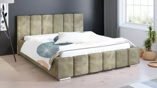 Veľká manželská čalúnená posteľ