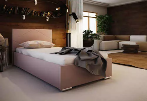Jednolôžková posteľ v luxusnom dizajne