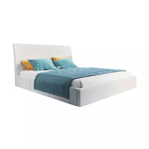 Moderná manželská čalúnená posteľ