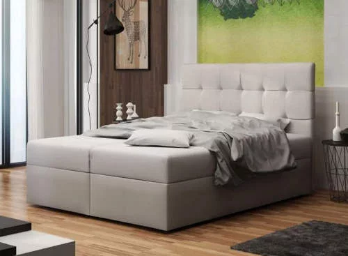 Čalúnená manželská posteľ 180 x 200 cm s úložným priestorom