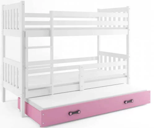 Poschodová posteľ s prístelkou pre dievčatá